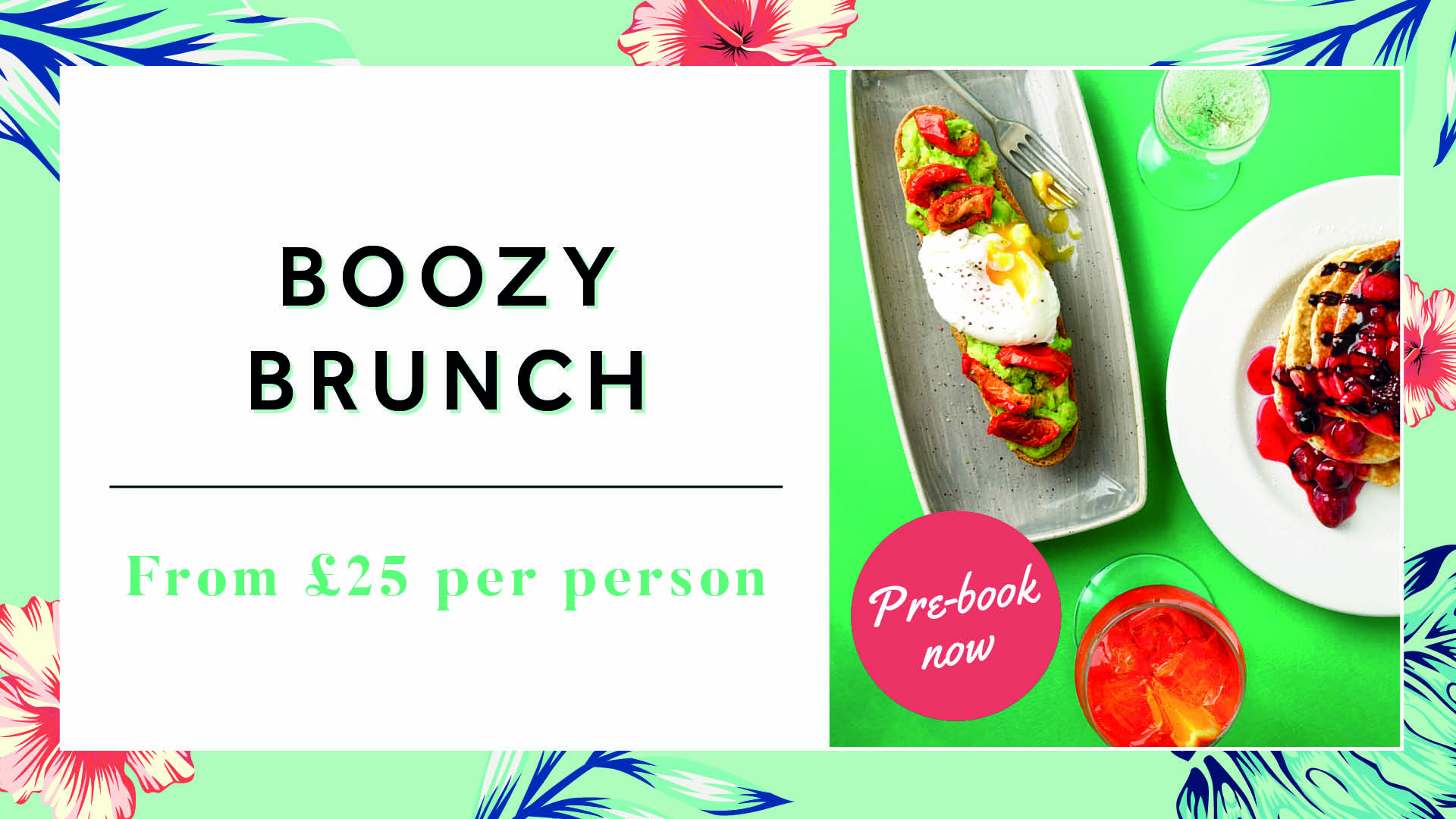 Boozy Brunch in Glasgow at Slug & Lettuce Glasgow